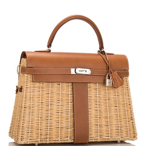 hermes wicker bag|Hermès Wicker and Barenia Leather Picnic Bag  .